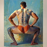 Inked Squat of Legends - Glossy Photo Print, Unframed Mature Wall Art