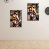 Faceted — Gym Male Physique Art Print