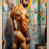 Color Field — Male Nude Art Print