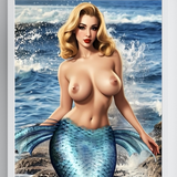 Siren of the Shore — Mermaid Pinup Art Print