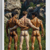 The Three — Classical Male Nude Art Print