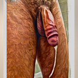 Erotic Art Print | Male Nude Close-Up | Explicit NSFW Art | Raw Masculine Detail | 4 Sizes