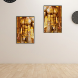 Glossy Photo Print – Golden Male Torso Figure, Unframed Wall Art