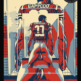 IMPRESIÓN de arte de fútbol | Póster erótico de atleta masculino | Decoración de pared desnuda de arte pop | Ilustración deportiva | AiPhoenixArtWorks
