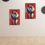 Gay Couple Pop Art Print | LGBTQ+ Erotic Art, Male Nude