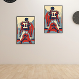 IMPRESIÓN de arte de fútbol | Póster erótico de atleta masculino | Decoración de pared desnuda de arte pop | Ilustración deportiva | AiPhoenixArtWorks