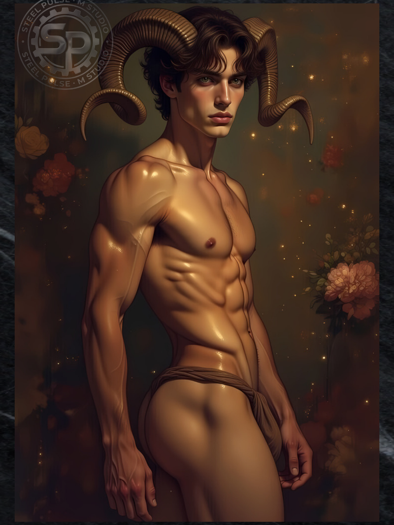 Male Satyr — Gay Erotic Fantasy Wall Art | Instant Download