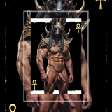 Anubis’ Eternal Guard Transformation - Glossy Photo Print, Unframed Wall Art