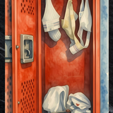 Locker Room Relics - Satin Photo Print, Unframed Wall Art