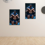 Fantasy Male Warrior Art Print: Superhero Decor, Masculine Artwork