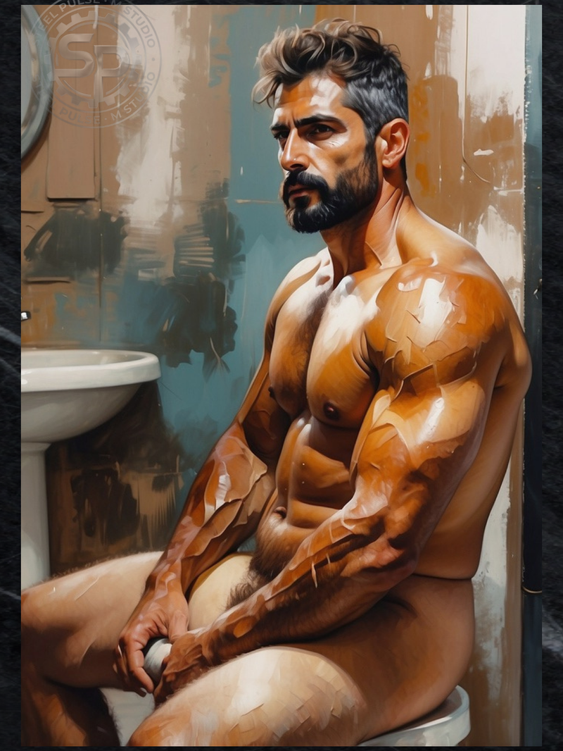 Private Room — Male Nude Art Print