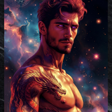 Dragon Born — Fantasy Male Art Print