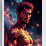 Dragon Born — Fantasy Male Art Print