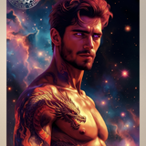 Dragon Born — Fantasy Male Art Print
