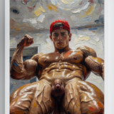Low Angle — Explicit Male Nude Art Print