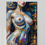 Mosaic Goddess — Steampunk Erotic Wall Art | Instant Download