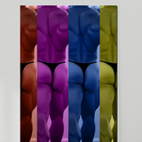 Four Ways — Pop Art Male Figure Wall Art | Instant Download