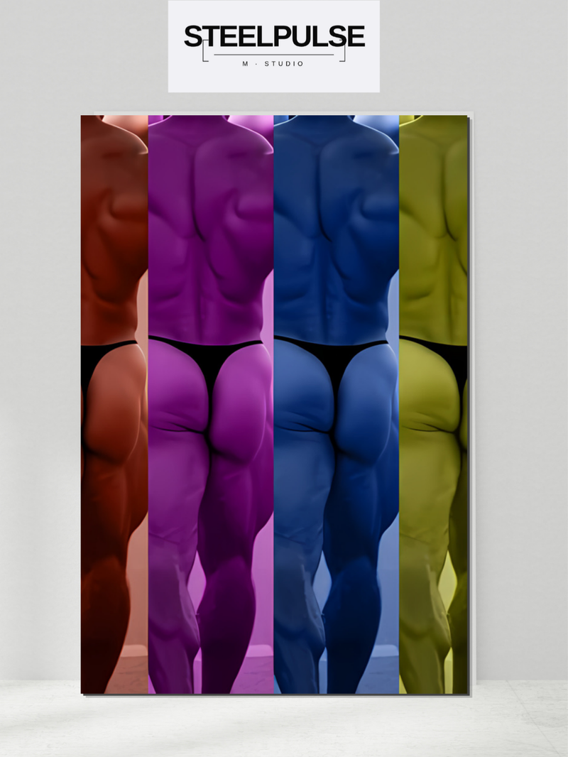 Glossy Photo Print – Chromatic Thong Quartet, Unframed Wall Art