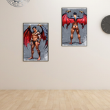 Fallen & Fearless — Demon Male Diptych Art Print Set