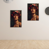 In Bloom — Floral Fantasy Male Art Print