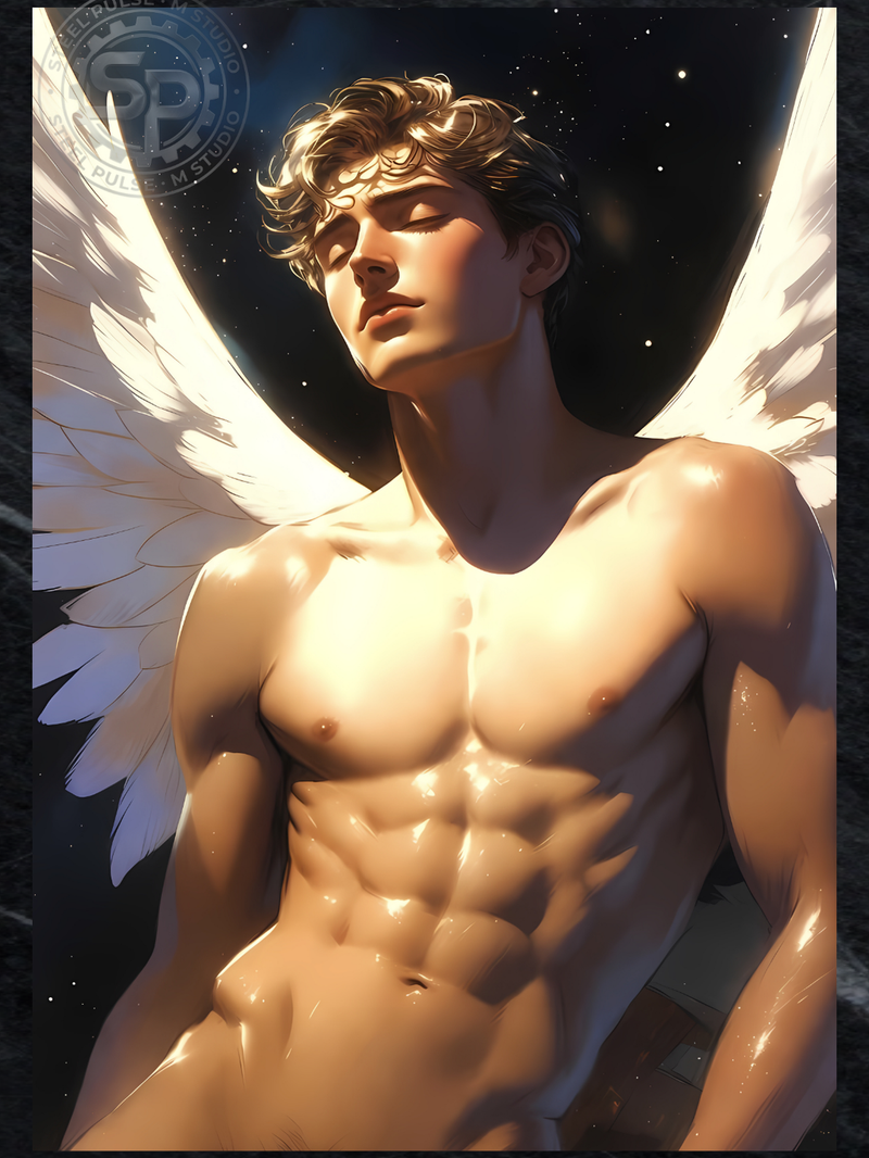 Ascension — Male Angel Fantasy Art Print
