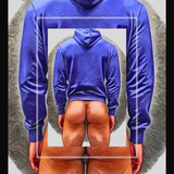 Bold & Blue Hoodie Guy| NSFW Digital Painting | Printable PDF Wall Art | AiPhoenixArtWorks