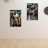 Teal Protocol — Cyber Soldier Diptych Art Print Set