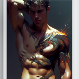 Dragon Marked — Fantasy Male Figure Art Print