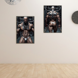 System Override — Cyborg Male Diptych Art Print Set