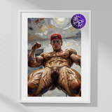 Low Angle — Explicit Male Nude Art Print
