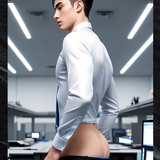 After-Hours Office Tease – Homoerotic Art Print