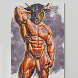 Glossy Photo Print – Bull God’s Veiled Glory, Unframed Wall Art