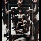 Erotic Art Print | Dominant & Kneeling | Gay Power Dynamic Art | Bold NSFW Print | 4 Sizes