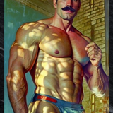 Mustache Might | Art Piece Glossy Photo Print 4x6 5x7 8.5x11 Sizes