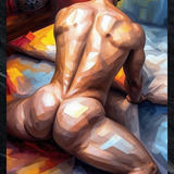 Morning Light — Gay Erotic Male Nude Wall Art | Instant Download