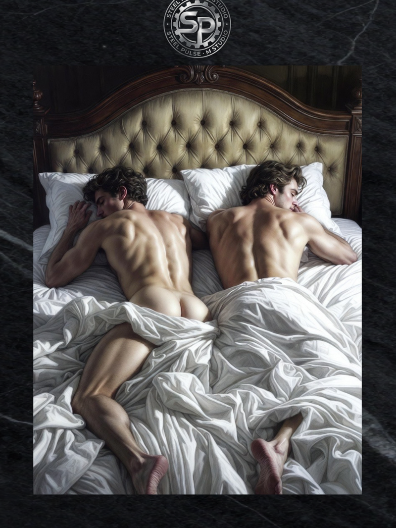 After Hours — Gay Romantic Erotic Wall Art | Instant Download