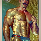Mustache Might | Art Piece Glossy Photo Print 4x6 5x7 8.5x11 Sizes