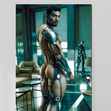 Sci-Fi Cyborg Art Print: Cybernetic Seduction - Erotic Futuristic Decor