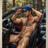 Top Down — Explicit Male Nude Art Print