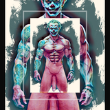 Jacked Joker Clown | Art Piece Glossy Photo Print 4x6 5x7 8.5x11 Sizes