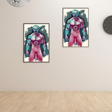 Jacked Joker Clown | Art Piece Glossy Photo Print 4x6 5x7 8.5x11 Sizes
