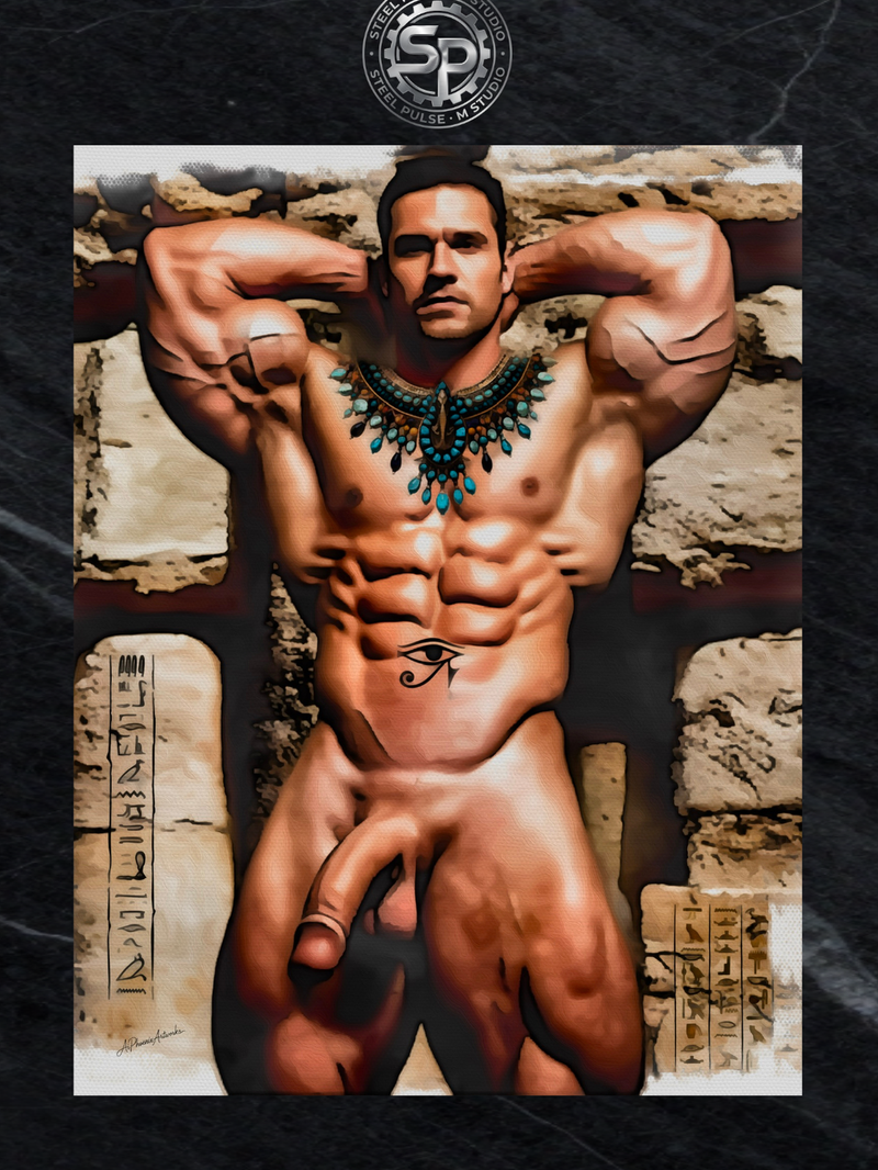 Pharaoh’s Veiled Might - Glossy Photo Print, Unframed Wall Art