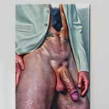 Gay Erotic Art Print | Male Nude in Suit & Tie
