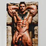 Pharaoh’s Veiled Might - Glossy Photo Print, Unframed Wall Art