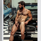 Hood Ornament — Explicit Male Nude Art Print