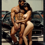 Showroom Floor — Explicit Couple Erotic Art Print