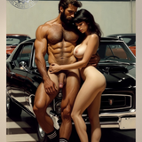 Showroom Floor — Explicit Couple Erotic Art Print