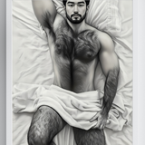 Sunday Morning — Gay Erotic Male Portrait Wall Art | Instant Download