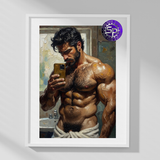 Gold Phone — Male Physique Art Print