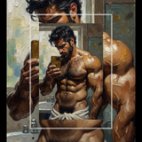 Gold Phone — Male Physique Art Print